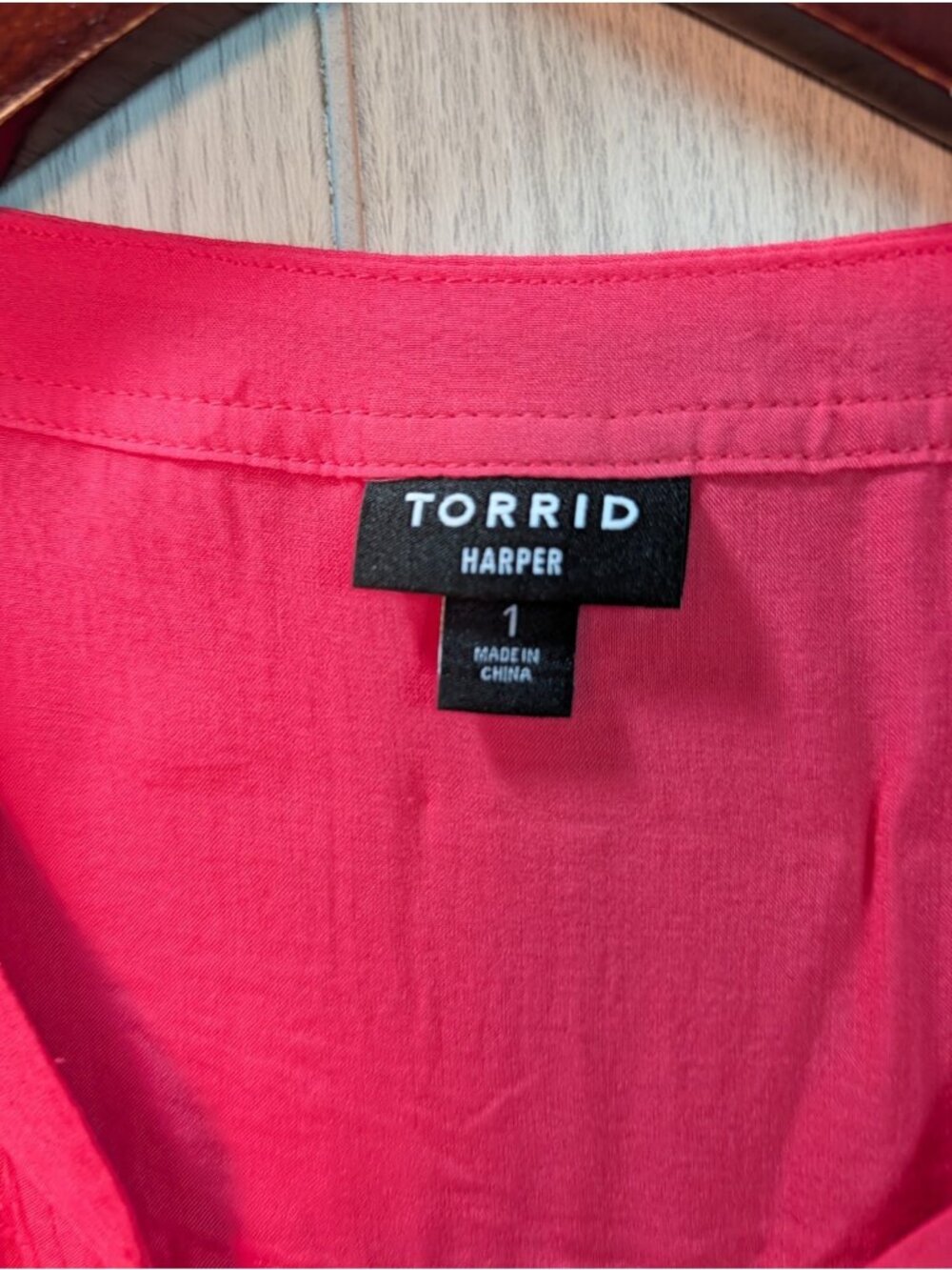 Torrid Womens Shirt Harper 3/4 Sleeve Pullover Blouse Basic Minimal Classic 1X - Picture 4 of 6